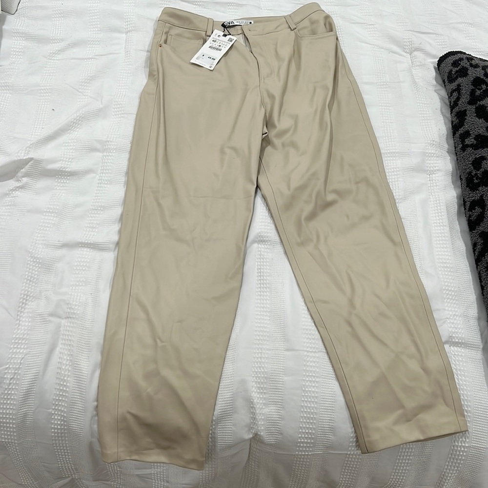 Zara leather pants